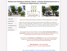 Tablet Screenshot of gasthaus-helmer.de